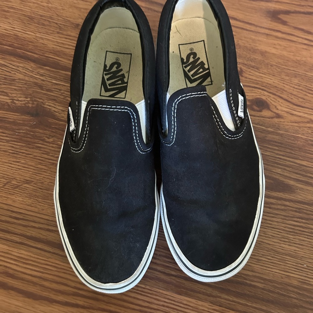 Vans Black Slip-On Shoes
